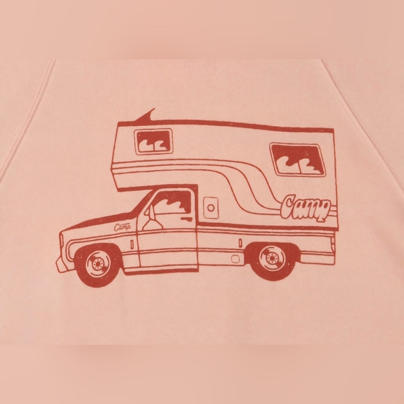 CAMP BRAND GOODS McNeilly Light Pink | Peach Crewneck Sweater. Size XL. - Picture 2 of 10